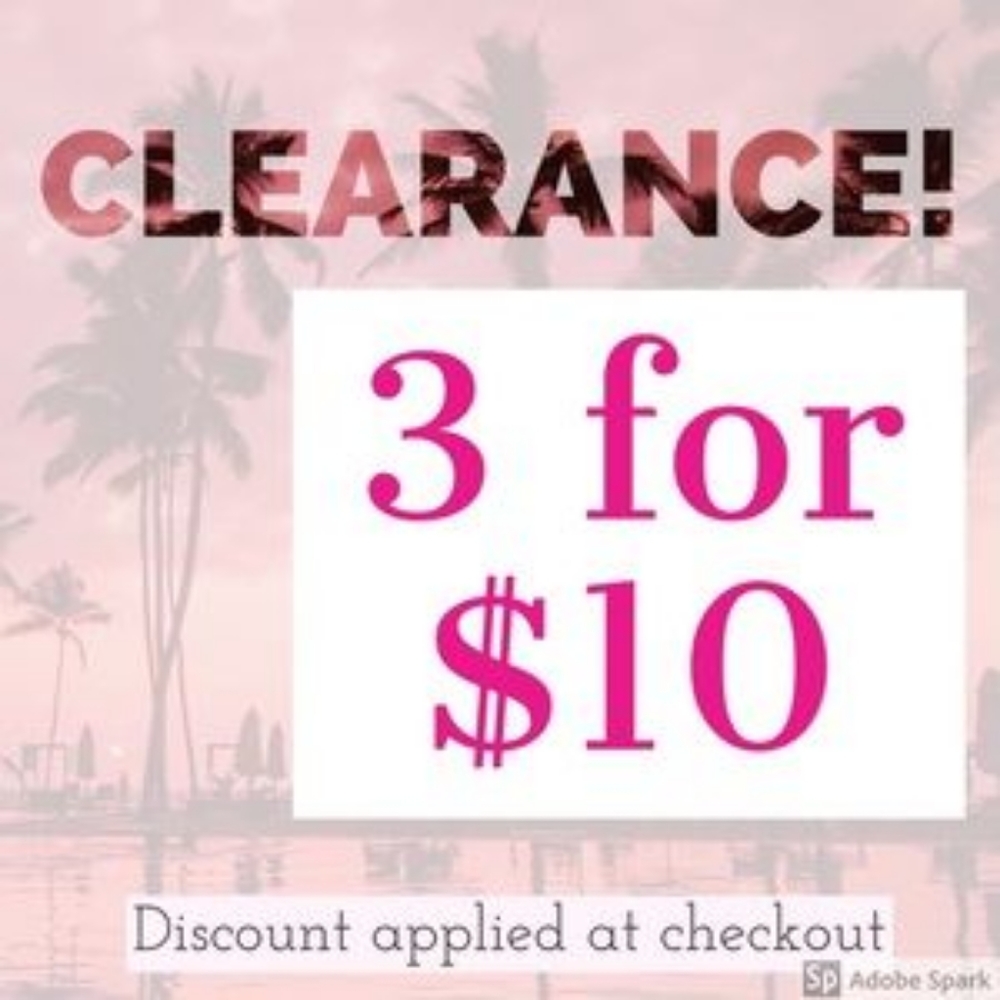 3 for $10 tops